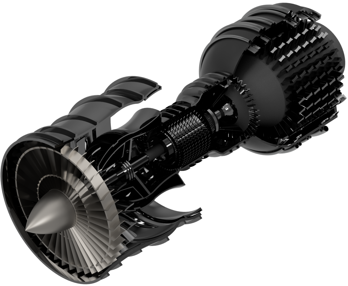 Jet Engine Cutaway